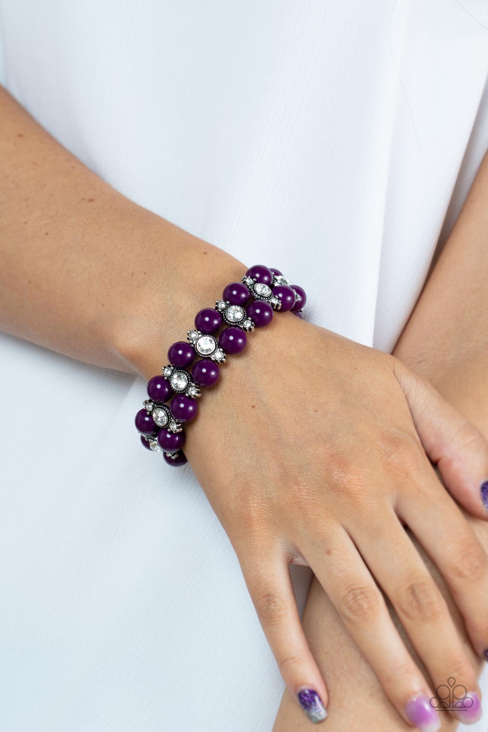 Starlight Reflection Purple Bracelet Savvy 5 Bling Boutique