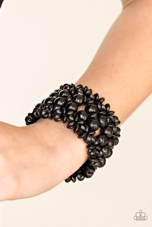 Tropical Bliss - Black wood bracelet