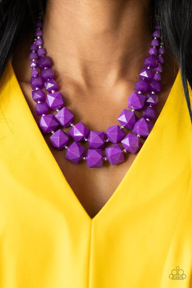 Summer Excursion - Purple necklace