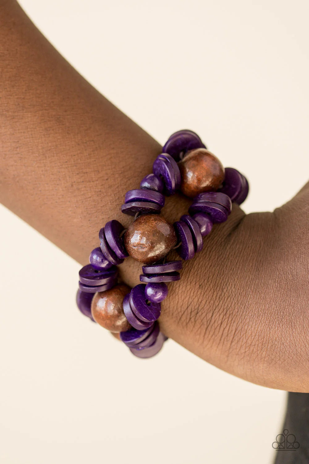 Fiji Fabulous - Purple wood bracelet