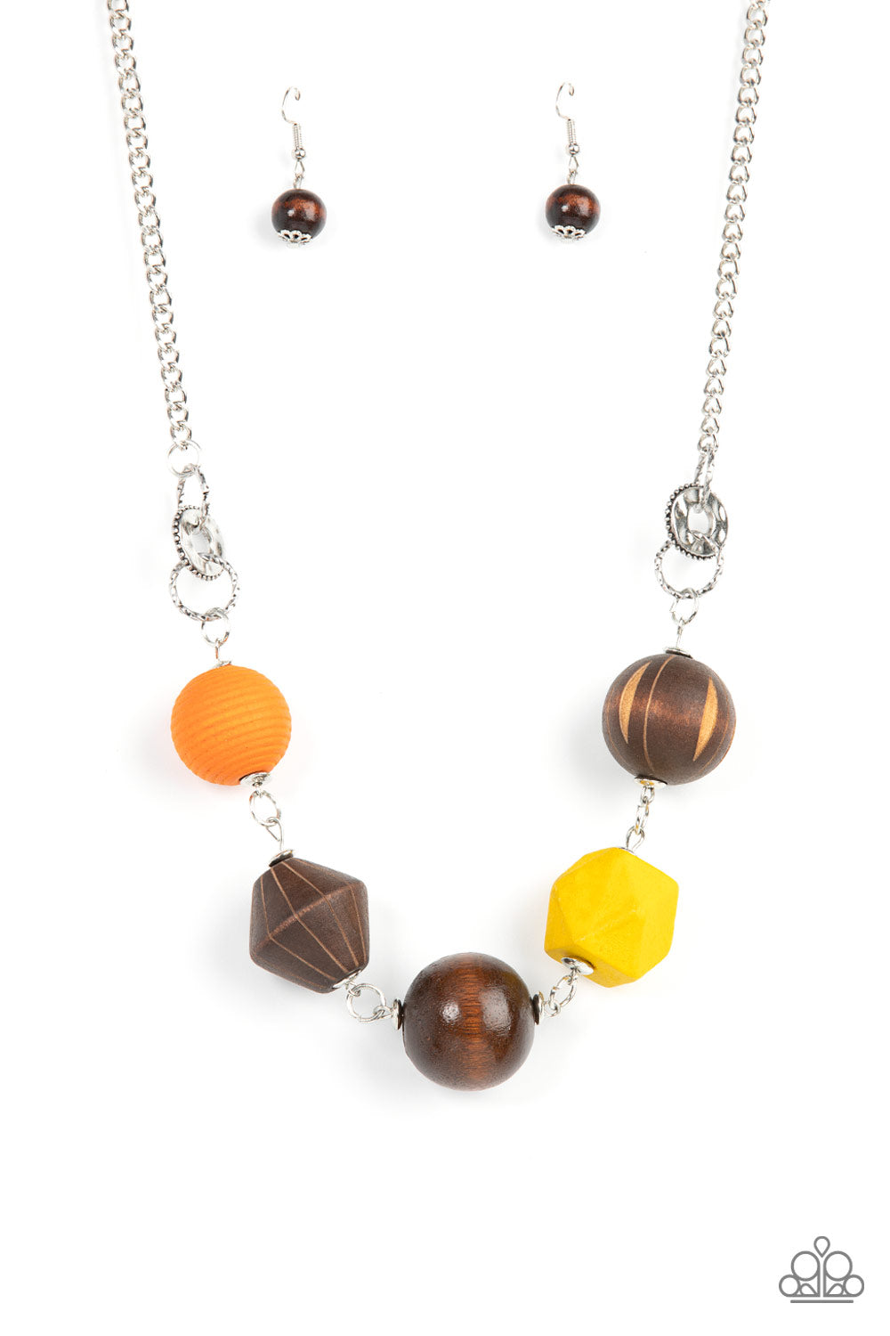 Eco Extravaganza - Multicolor wood necklace