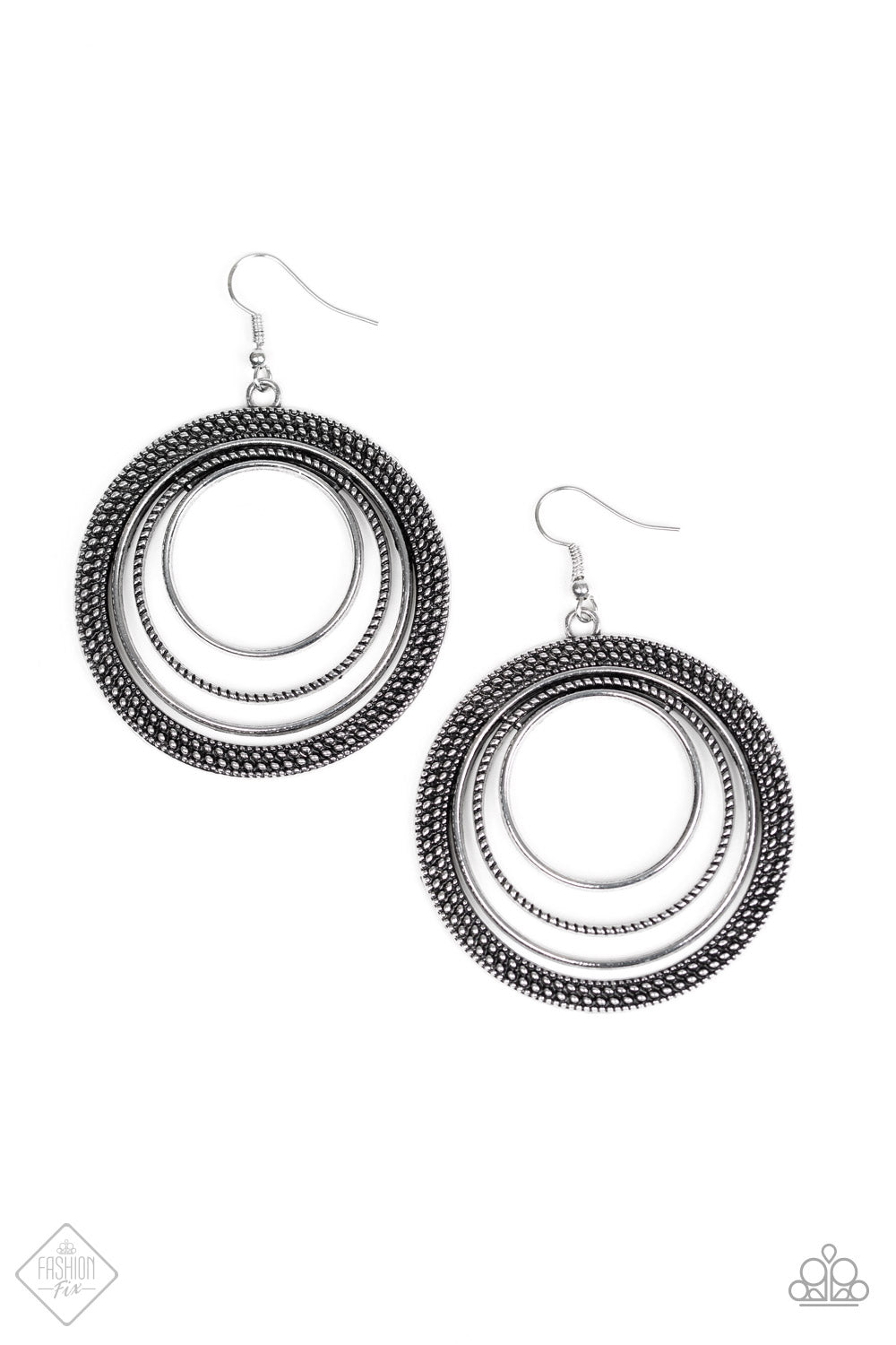 Totally Textured - Silver earrings