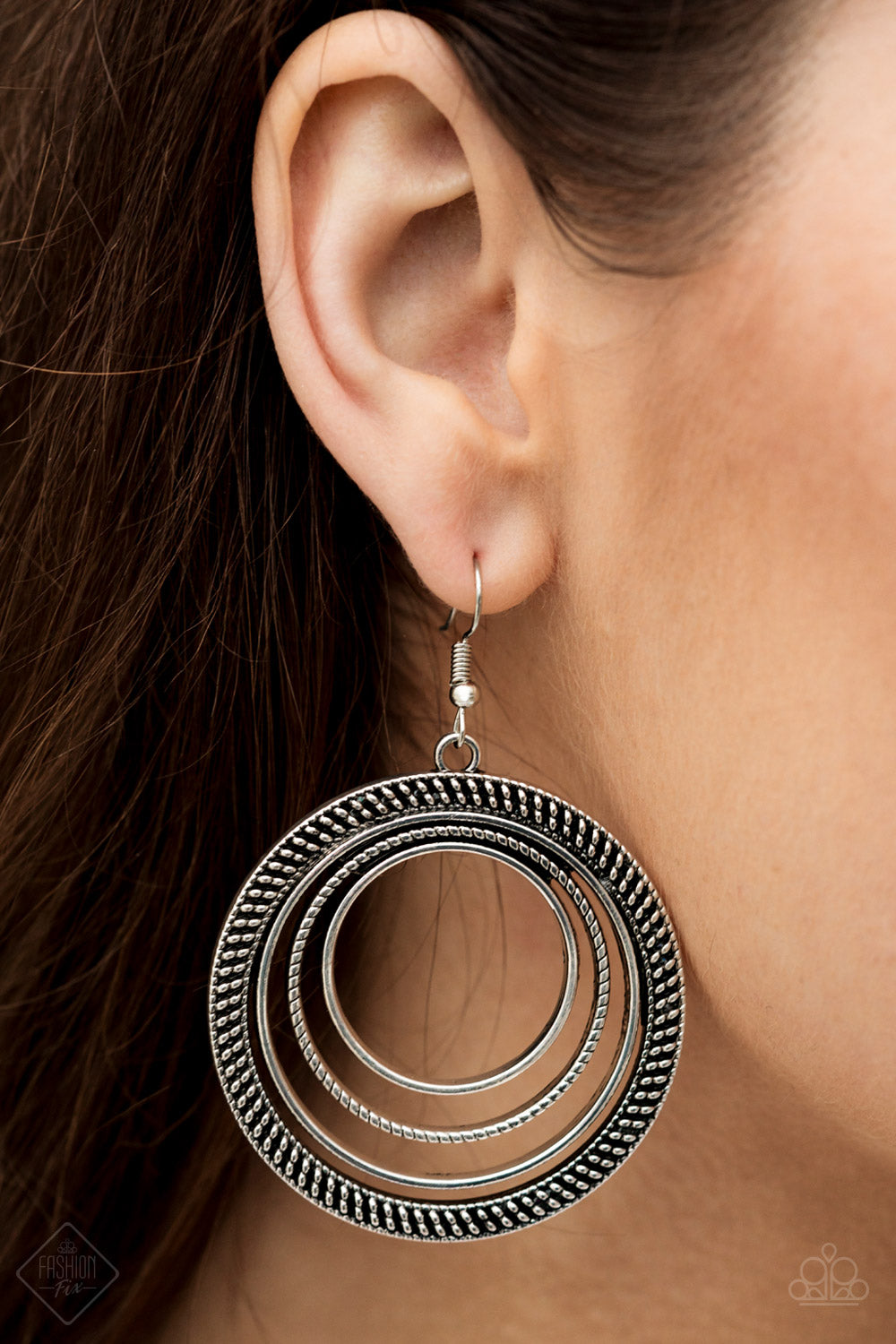 Totally Textured - Silver earrings