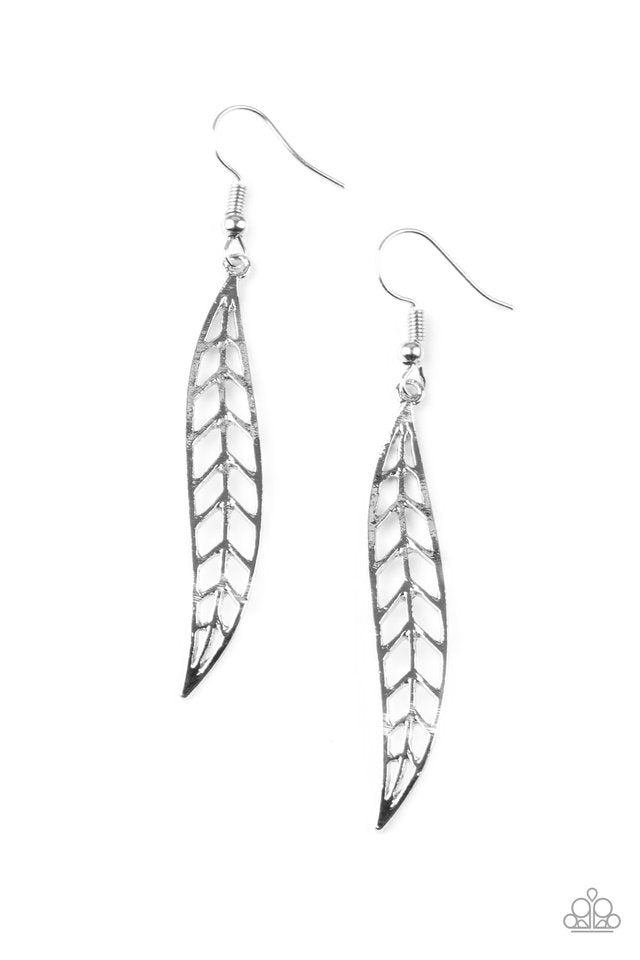 Feelin Feathery - Silver earrings