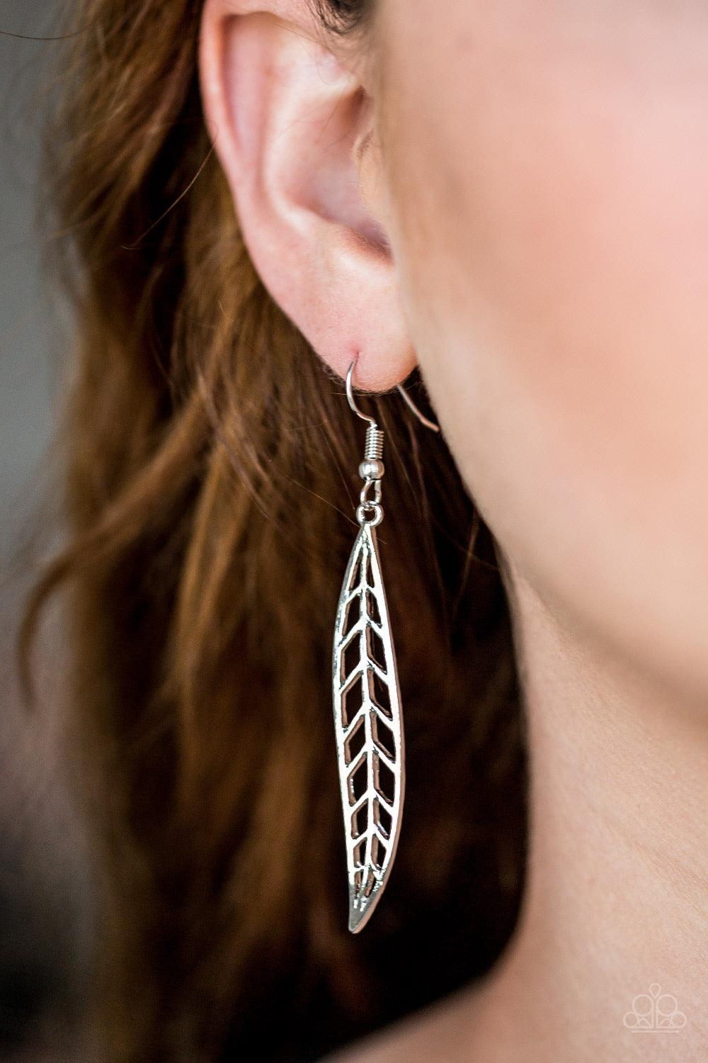 Feelin Feathery - Silver earrings