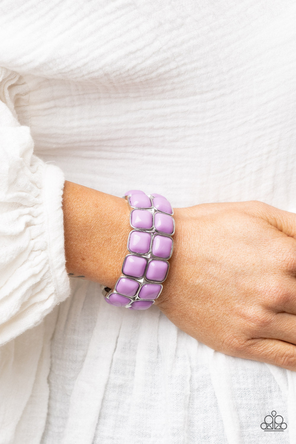 Double The DIVA-ttitude - Purple bracelet