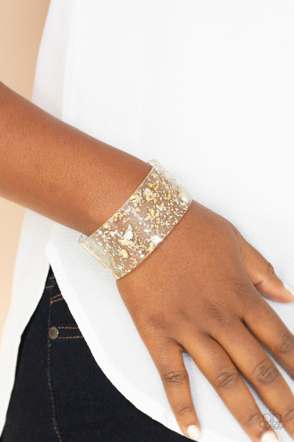 Snap, Crackle, Pop! - Silver/Gold Multi cuff bracelet