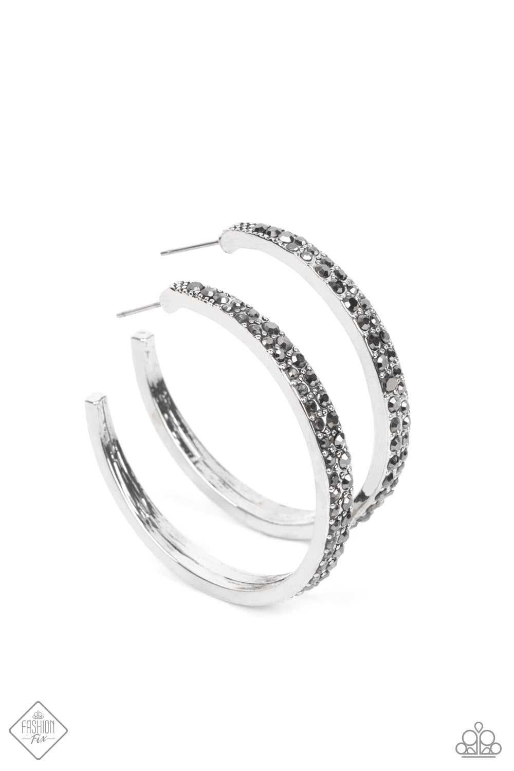 Tick, Tick, Boom! - Silver hoop earrings