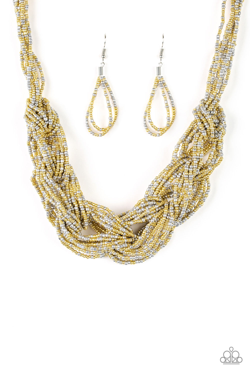 City Catwalk - Gold seed bead necklace