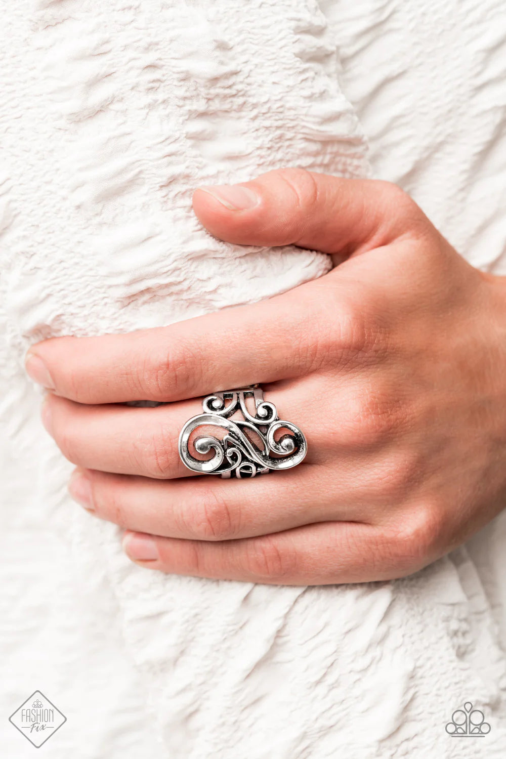 Musical Motif - Silver Ring