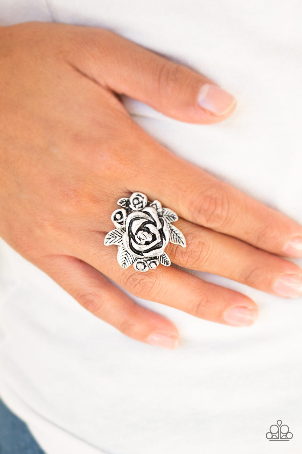 Bouquet Bonanza - Silver ring