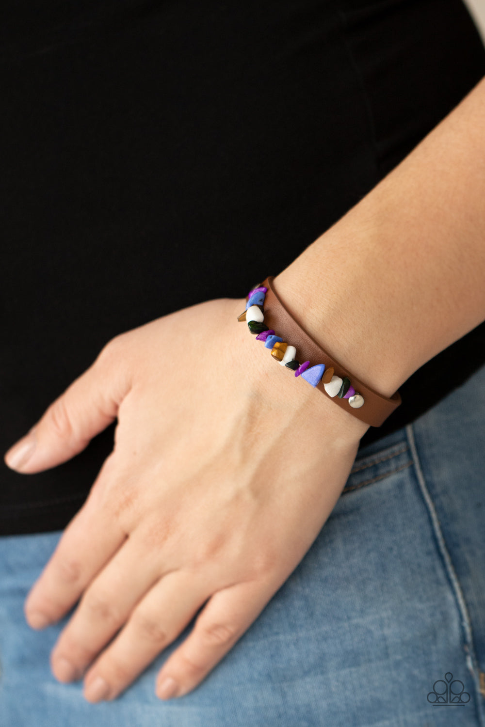 Pebble Paradise - Multicolor wrap bracelet