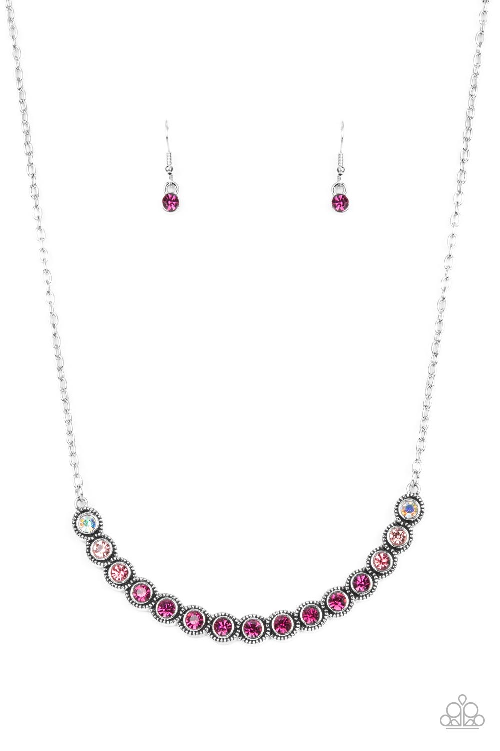 Throwing SHADES - Pink necklace