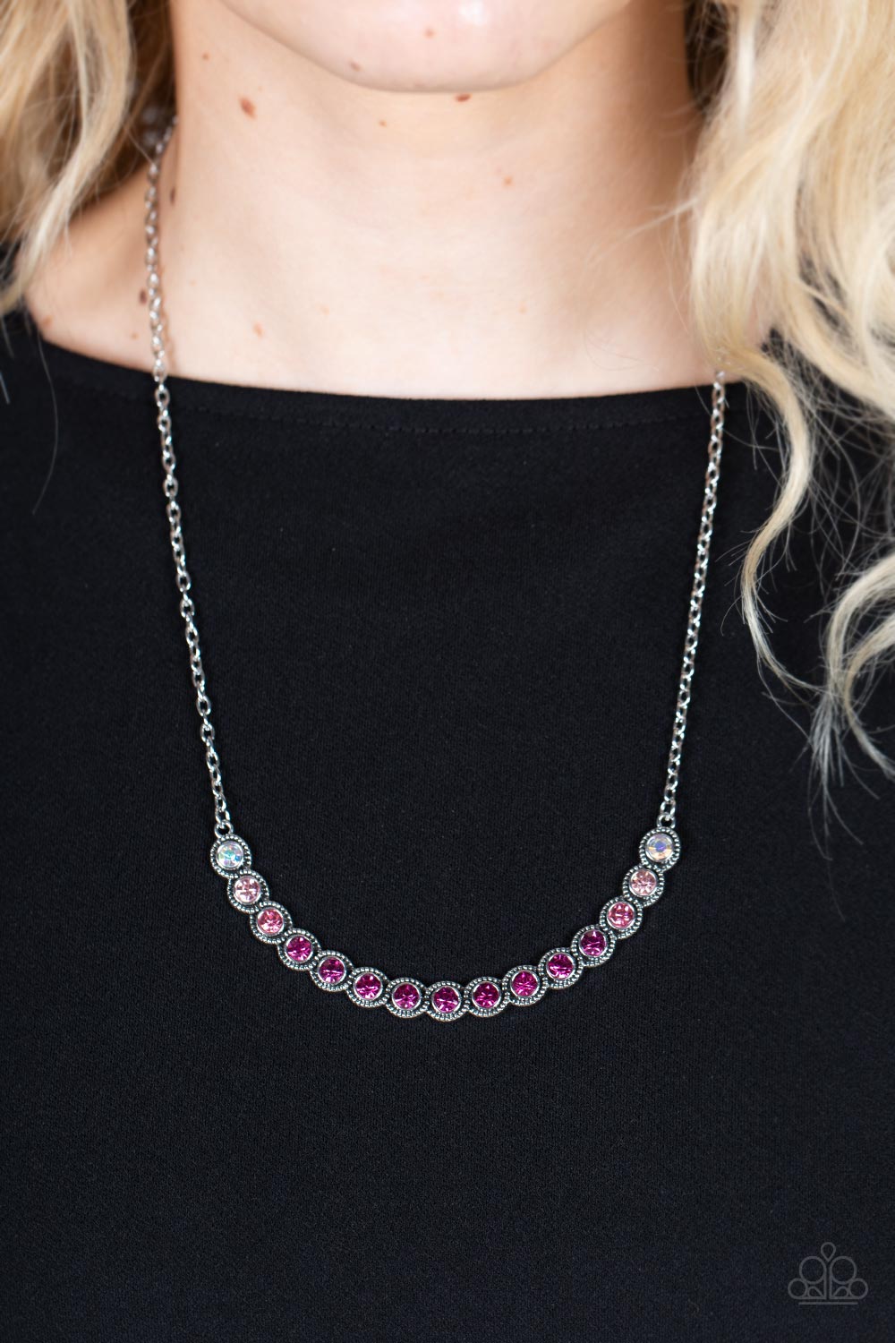 Throwing SHADES - Pink necklace