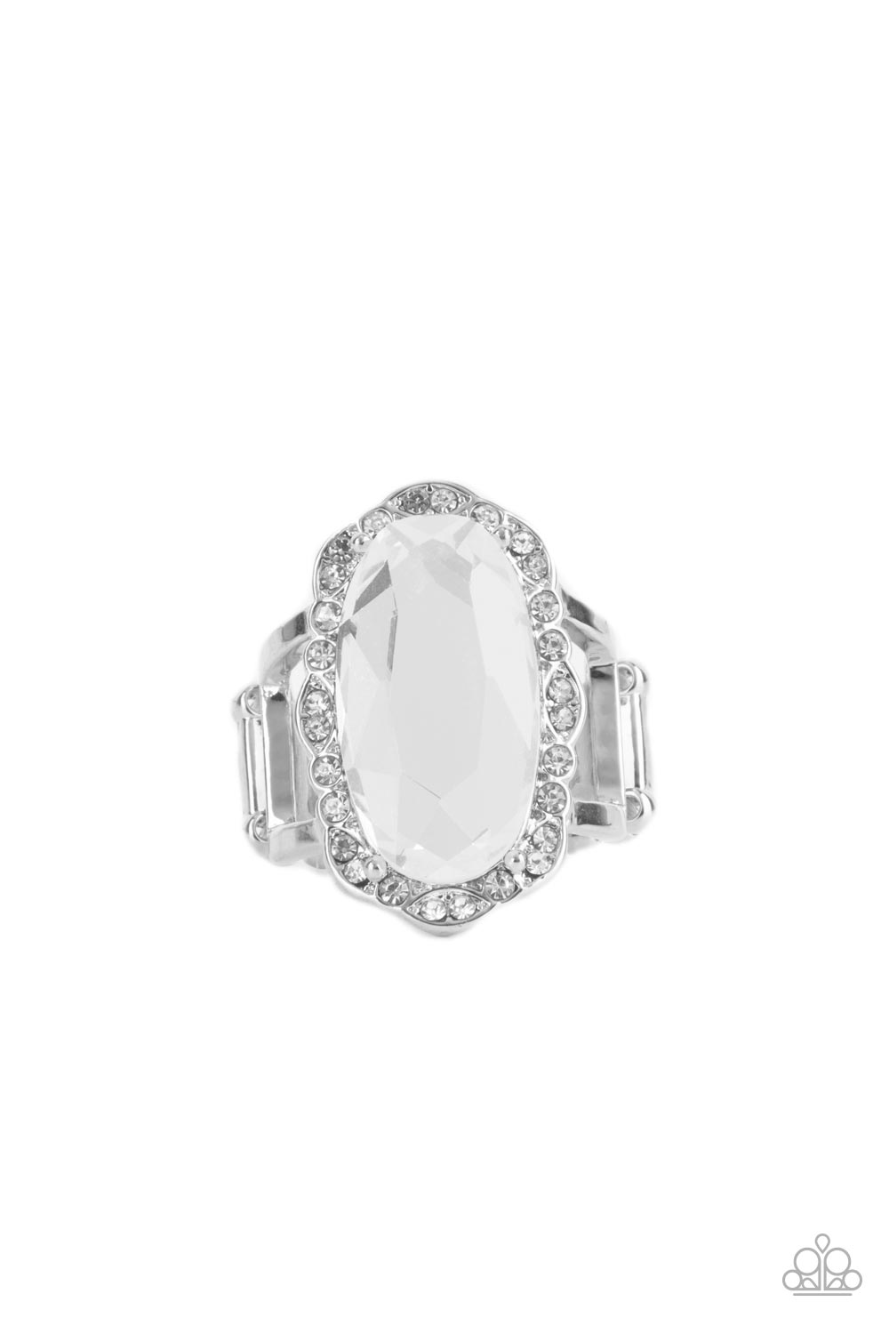 BLING to Heel - White rhinestones ring