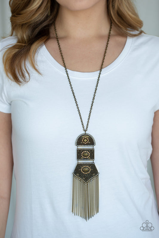 Tassel Tycoon - Brass necklace