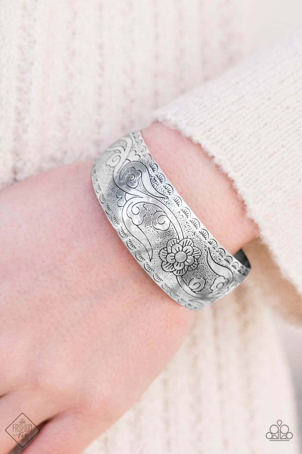 Meadow Music - Silver Cuff Bracelet