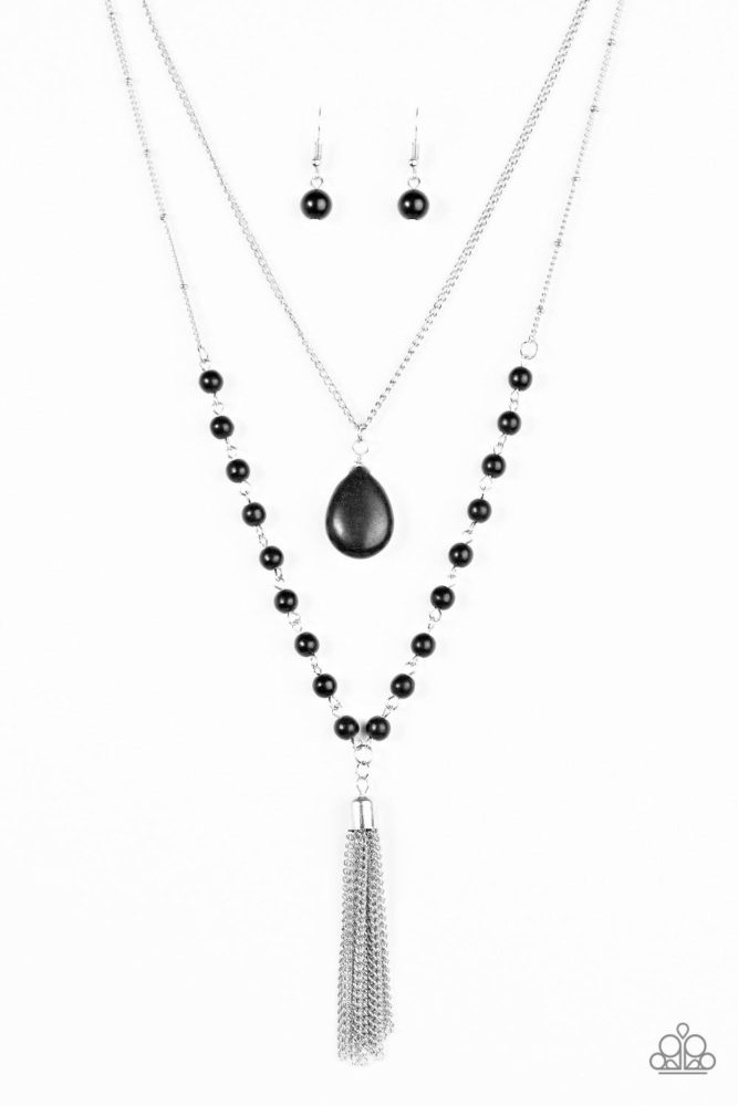 Flintstone Flirt – Black necklace