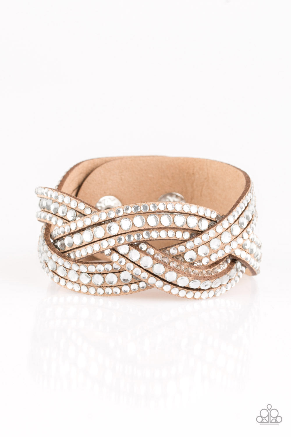Bring On The Bling - Brown wrap bracelet