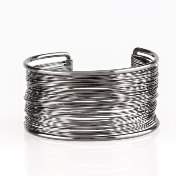 Wire Warrior - Gunmetal Cuff Bracelet